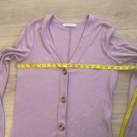 We the free by free people size knit medium Mauve Button-Down Cardigan Dress - Picture 10 of 10